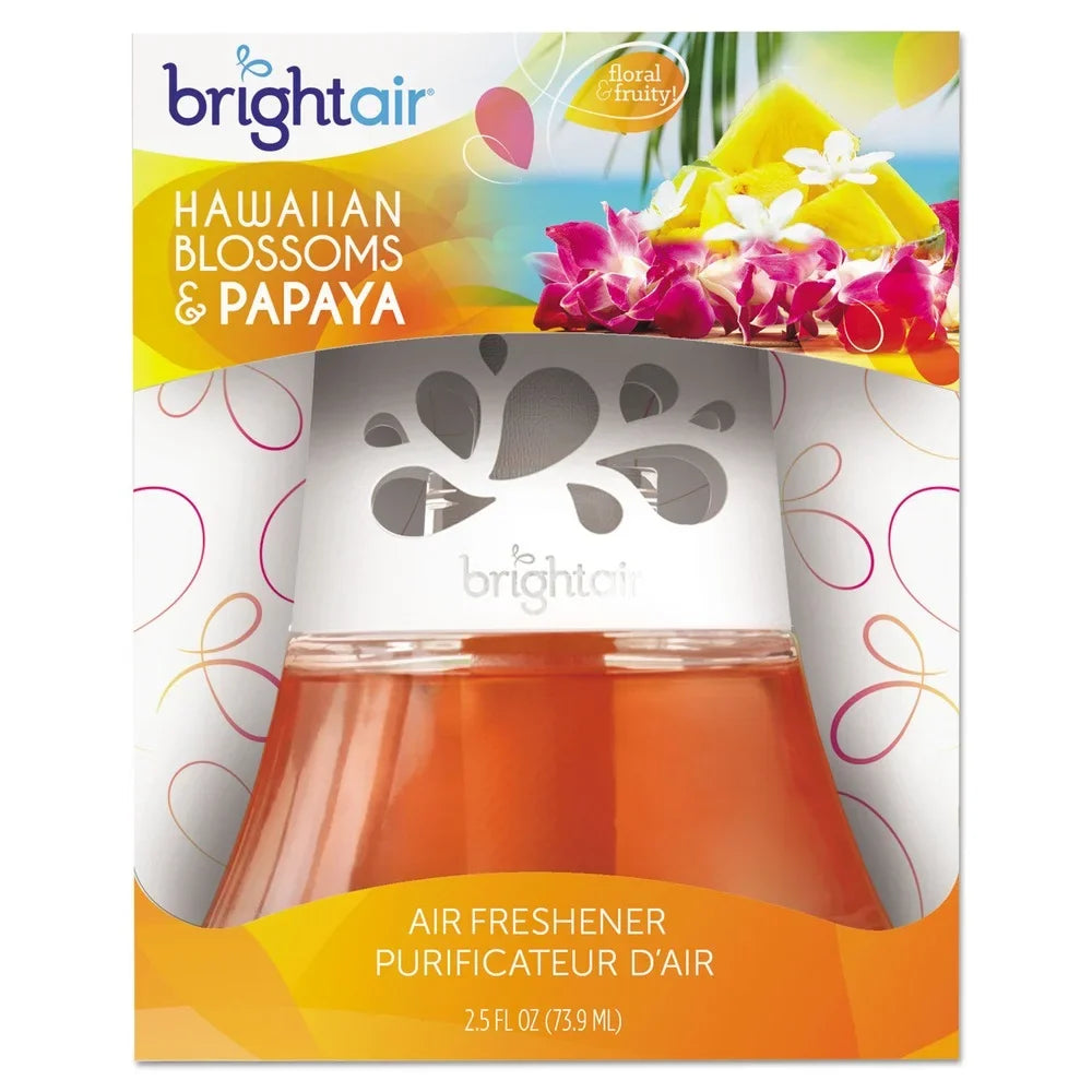 BRIGHT Air BRI 900021 2.5 oz Scented Oil Air Freshener - Orange, Hawaiian Blossoms and Papaya (6/Carton)