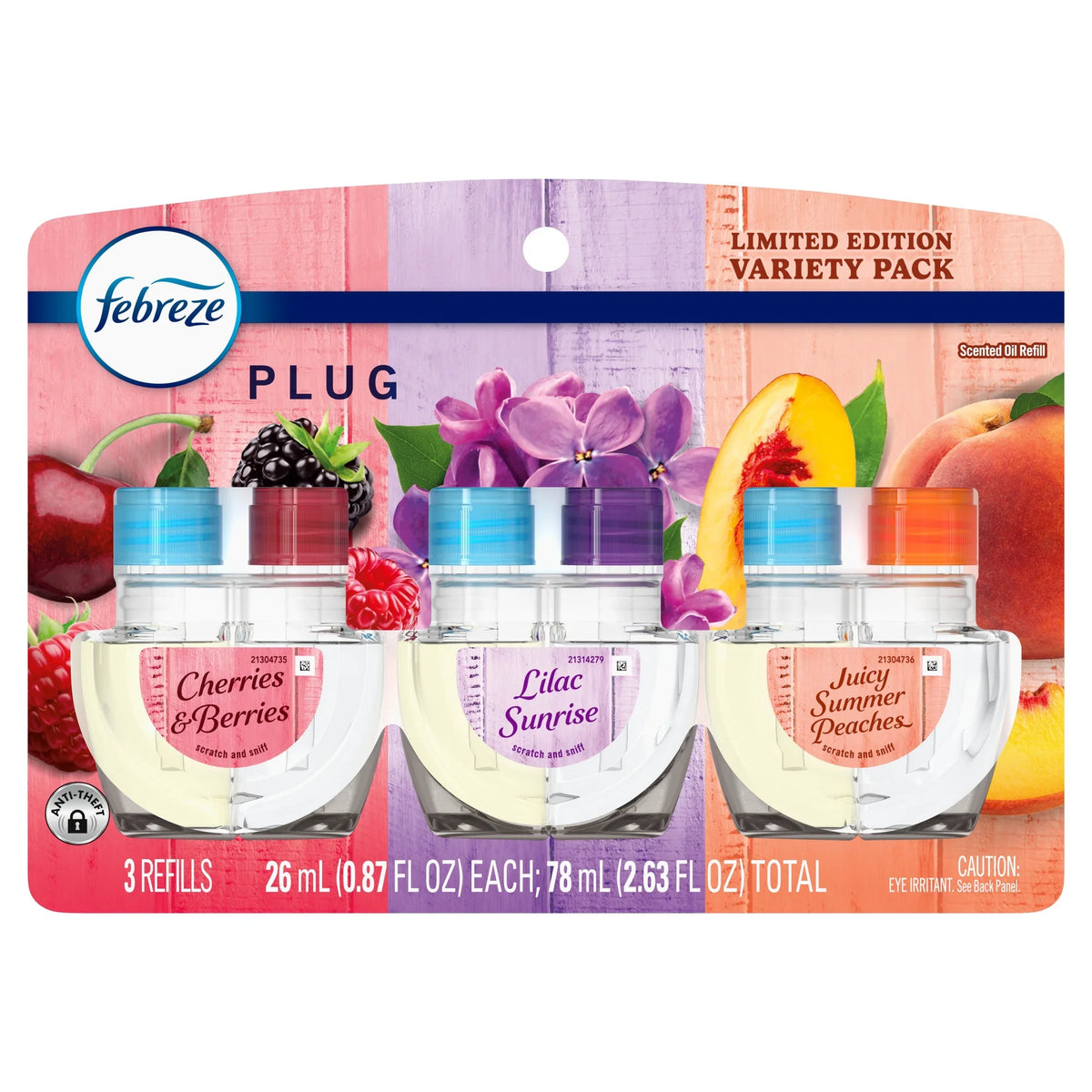 Febreze Plug In Air Freshener Scented Oil Refill, Spring Mix, 3 Count