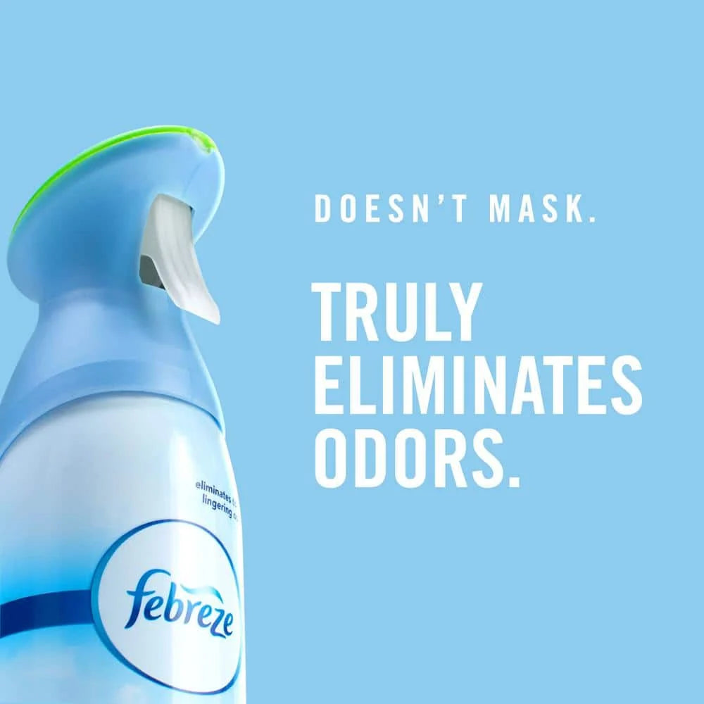 Febreze AIR Liquid Freshener 8.8 oz. Can Linen and Sky Scent Pack of 2