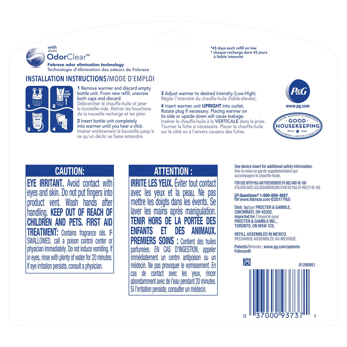 Febreze Plug Scented Oil Refill, Hawaiian Aloha, 3 count