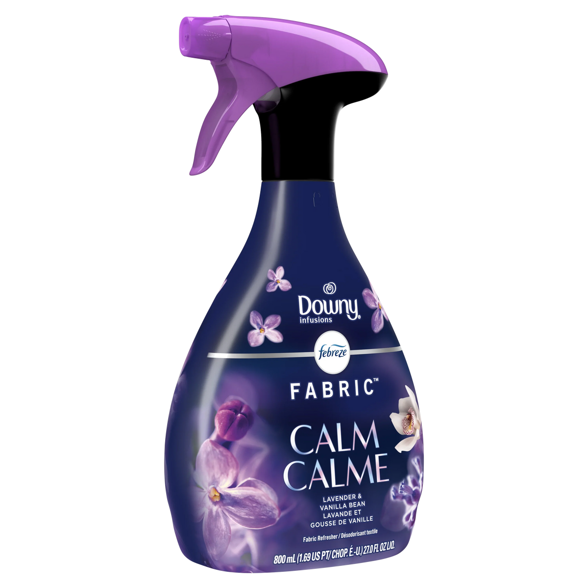 Febreze Fabric Spray Air Freshener, Odor-Fighting Fabric Refresher, Downy Calm, 27 fl oz