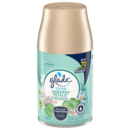 Glade Automatic Spray Air Freshener Refill, Dewdrop Petals, 6.2oz 1pk
