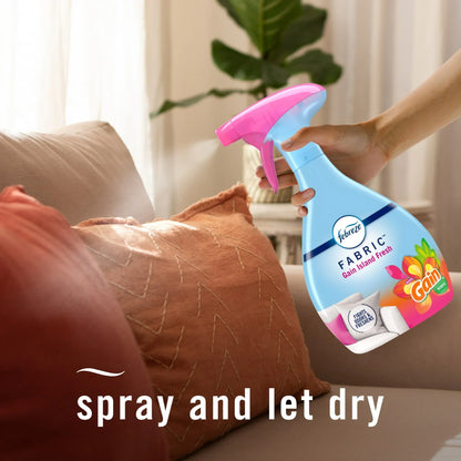 Febreze Fabric Spray Air Freshener, Odor-Fighting Fabric Refresher, Gain Island Fresh, 23.6 fl oz