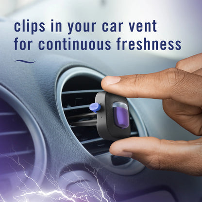 Febreze Car Air Freshener Vent Clip, Midnight Storm, 1 count