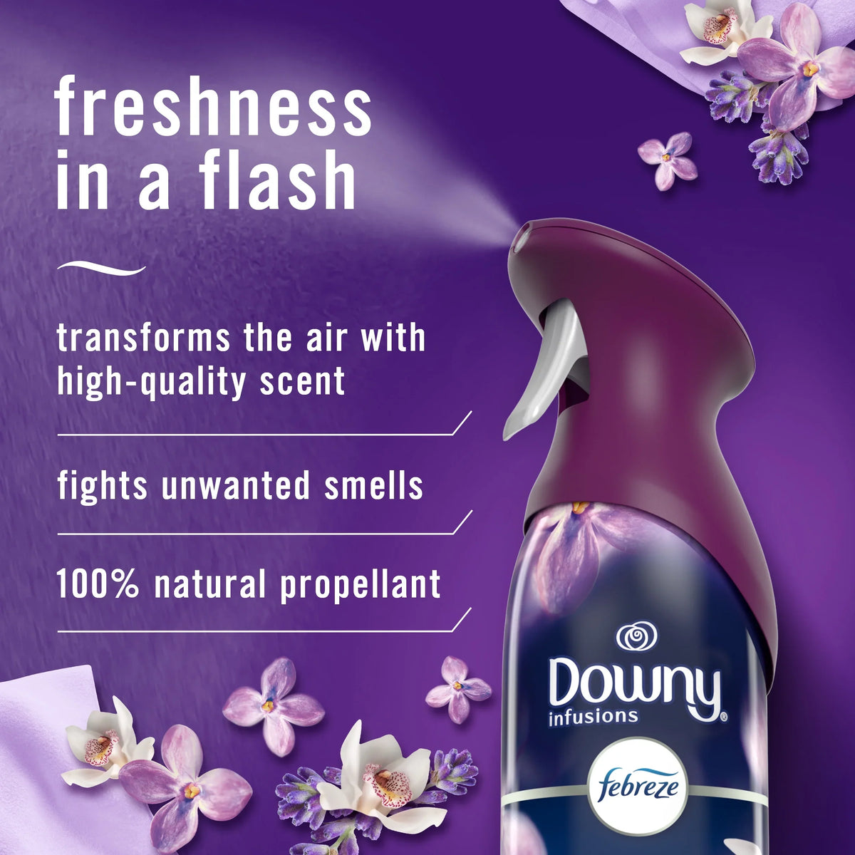 Febreze Air Freshener Spray, Odor-Fighting Room Spray, Downy Calm, 8.8oz, 2 Count
