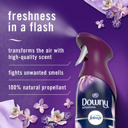 Febreze Air Freshener Spray, Odor-Fighting Room Spray, Downy Calm, 8.8oz, 2 Count