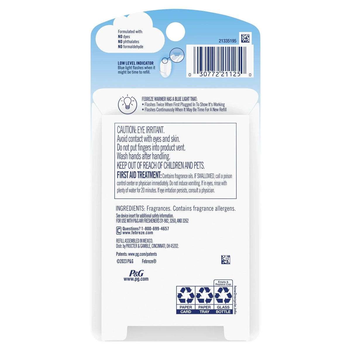 Febreze Plug In Air Freshener Scented Oil Refill Lilac Sunrise
