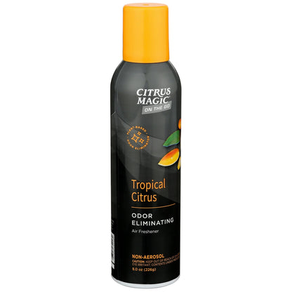 Citrus Magic On the Go Air Freshener Spray for Auto, Tropical Citrus, 8-Ounce