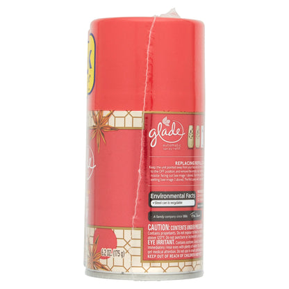 SC Johnson Glade Happy Glow Apple Cinnamon Automatic Spray Refill Value Pack, 6.2 oz, 2 count