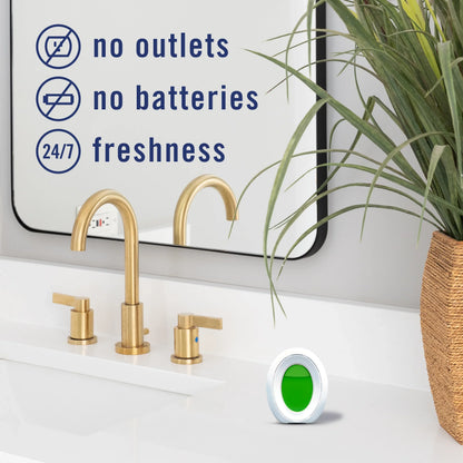 Febreze Bathroom Air Freshener, Small Spaces Odor-Fighting, Apple Mango Sunshine, 2 Count