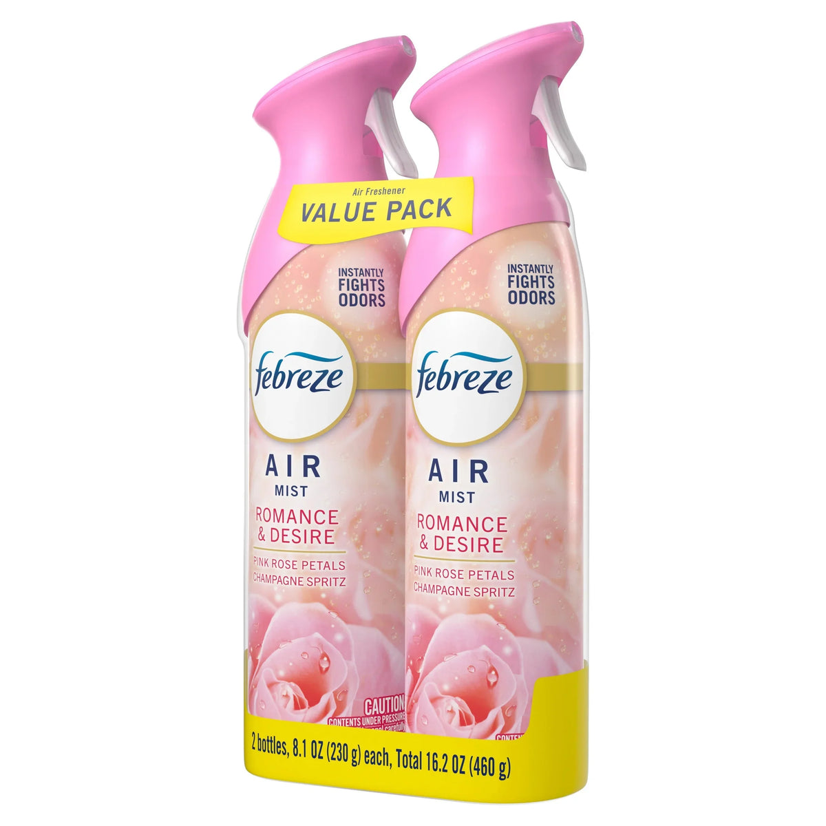 Febreze Air Mist Air Freshener Spray, Romance & Desire Scent, 8.1oz, 2 Count