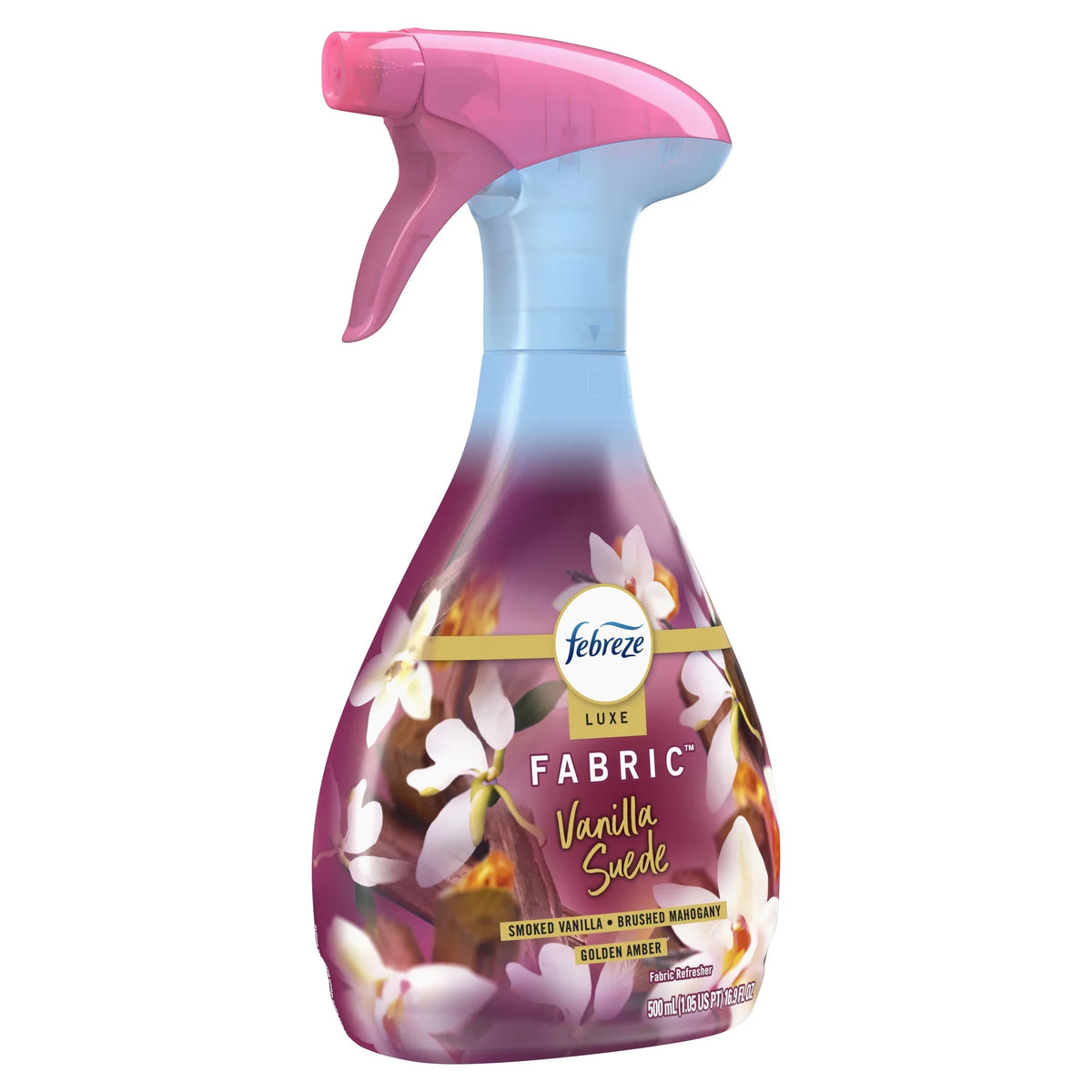 Febreze Fabric Spray Air Freshener, Odor-Fighting Fabric Refresher, Vanilla Suede Scent, 16.9 fl oz