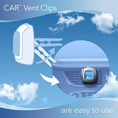 Febreze Car Odor-Eliminating Air Freshener, Gain Island Fresh, 2 Ct