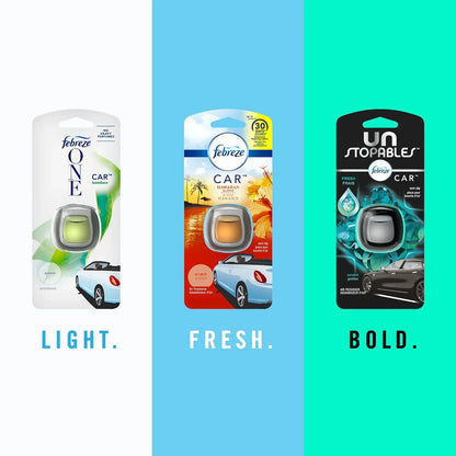 Febreze Car Odor-Eliminating Air Freshener, Hawaiian Aloha, 2 Ct