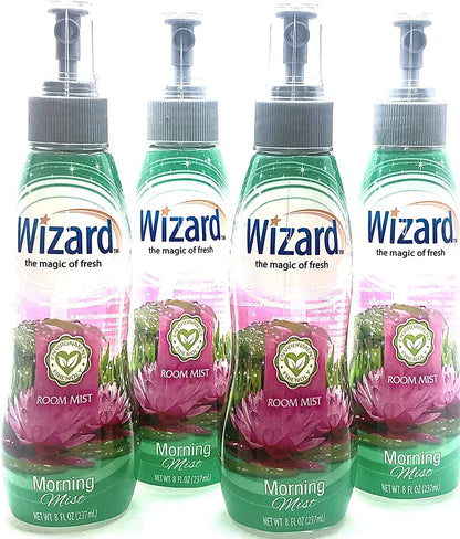 Wizard Room Mist Morning Mist 4x Air Freshener Spray Bottles