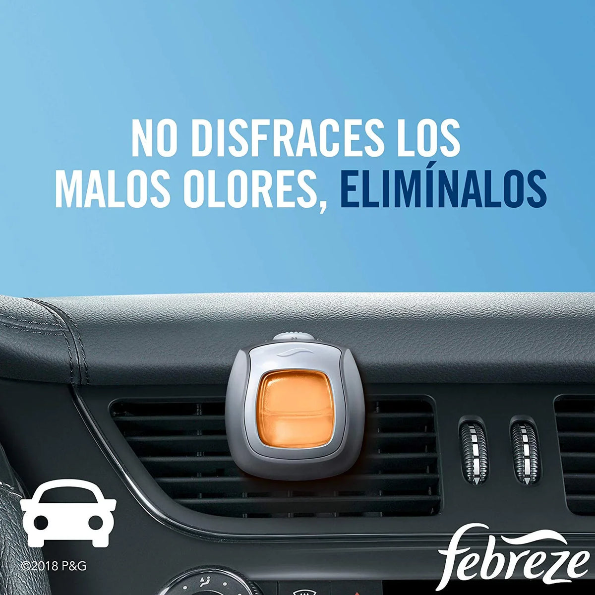 Febreze CAR Air Freshener Hawaiian Aloha, 1 Count, 0.06 oz
