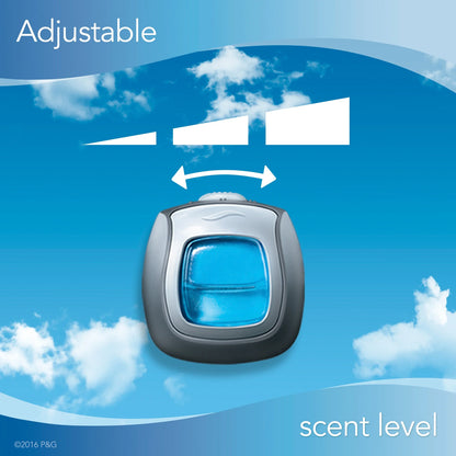 Febreze Car Air Freshener 5-Pack, 4 Gain Original Scent + 1 Heavy Duty