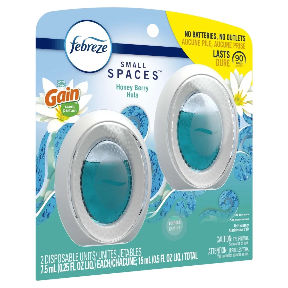 Febreze BATH Air Freshener Gain Honey Berry Hula, 2 count