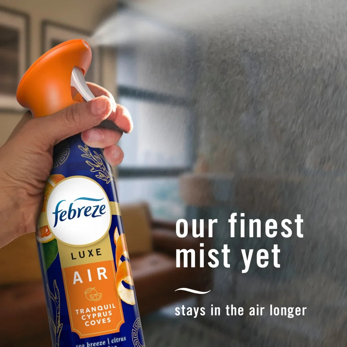 Febreze Air Mist Air Freshener Spray, Tranquil Cyprus Coves, 8.1oz