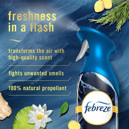 Febreze Air Freshener Spray, Odor-Fighting Room Spray, Ocean, 8.8oz