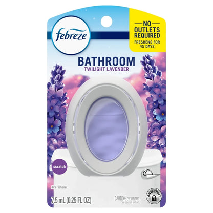 Febreze Bathroom Air Freshener, Odor-Fighting, Lavender, 1ct