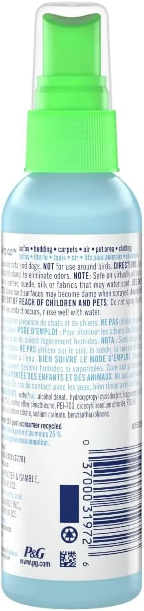 Febreze To Go Fabric Refresher 2.8 Ounce Spray, Gain Original Scent (CASE OF 12)