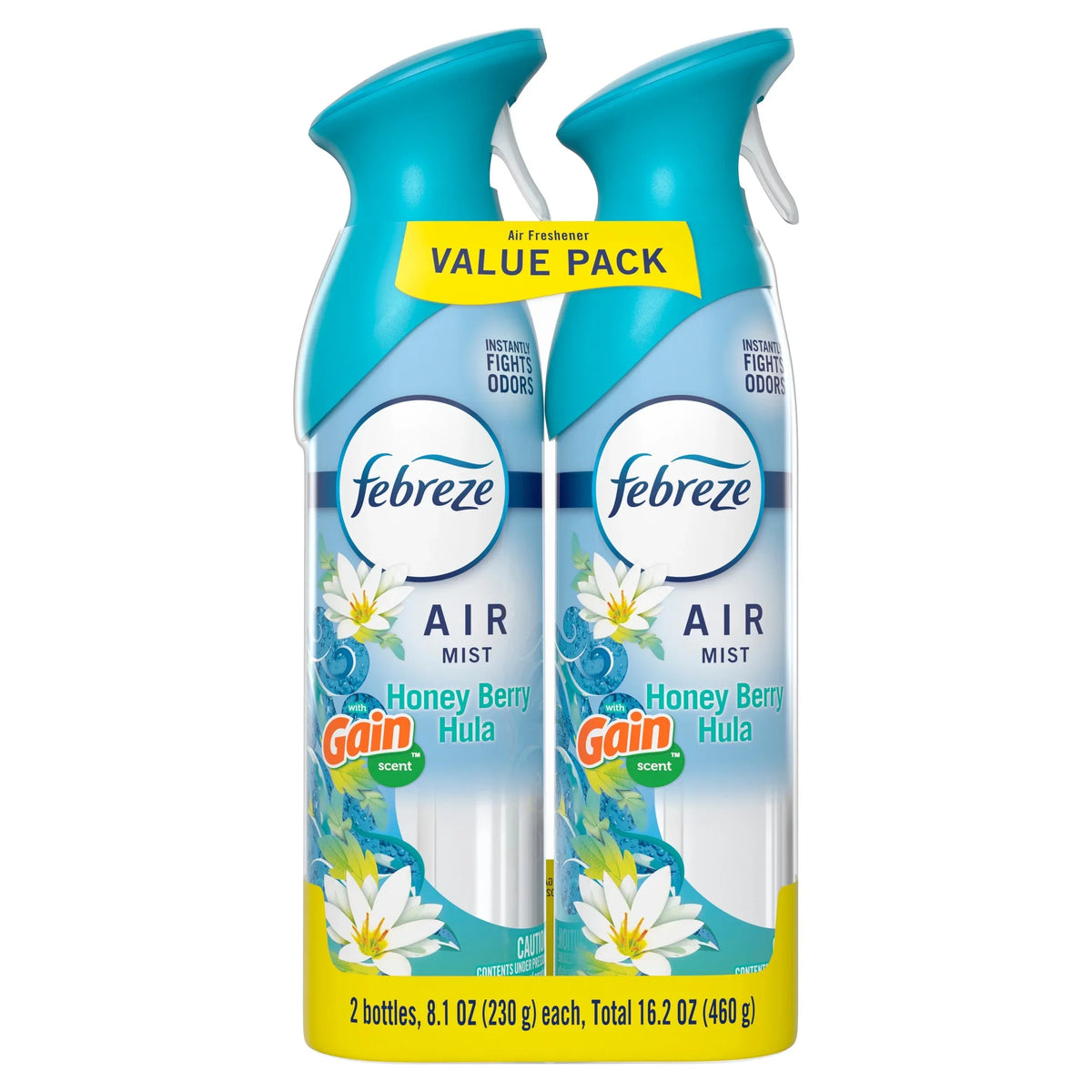 Febreze Air Mist Air Freshener Spray Gain Honey Berry Hula, 8.1oz 2 Count