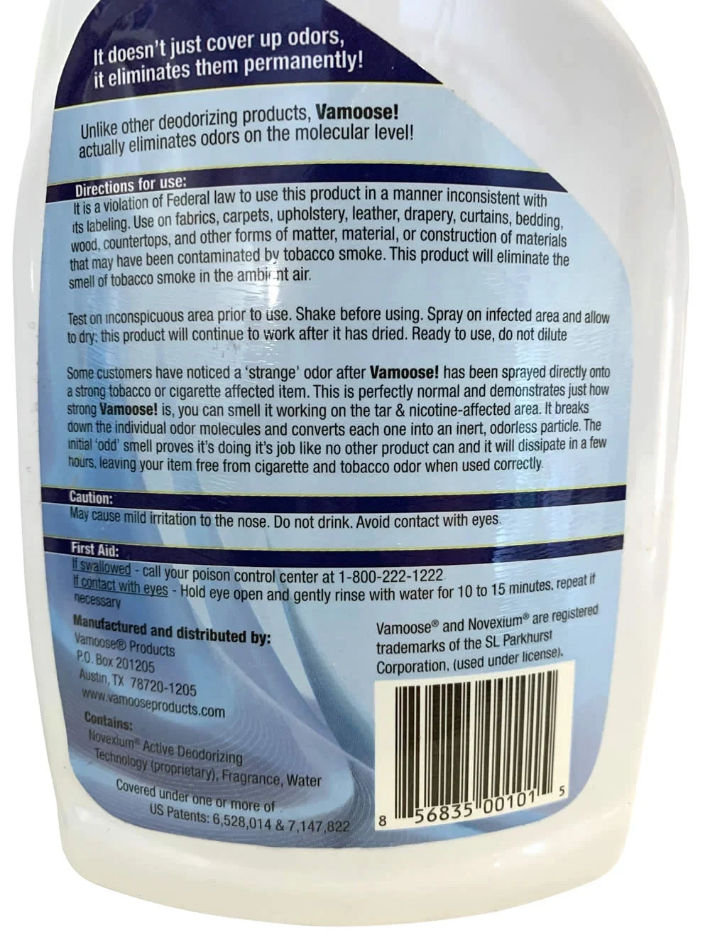 Vamoose Smoke Odor Air Freshener & Eliminator, Fresh Scent, 32-Ounce Spray Bottle