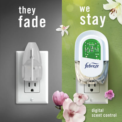 Febreze Plug In Air Freshener Scented Oil Refill Premium Spring Mix, 3 Count