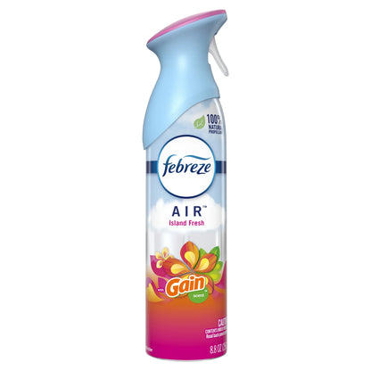 Febreze Air Mist Odor-Fighting Air Freshener, Gain Island Fresh Scent, 8.8 fl oz Aerosol Can