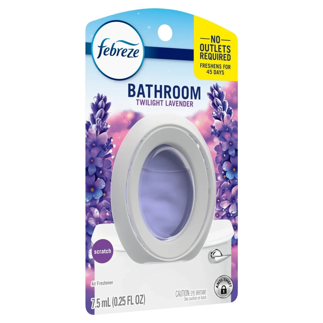 Febreze Bathroom Air Freshener, Odor-Fighting, Lavender, 1ct