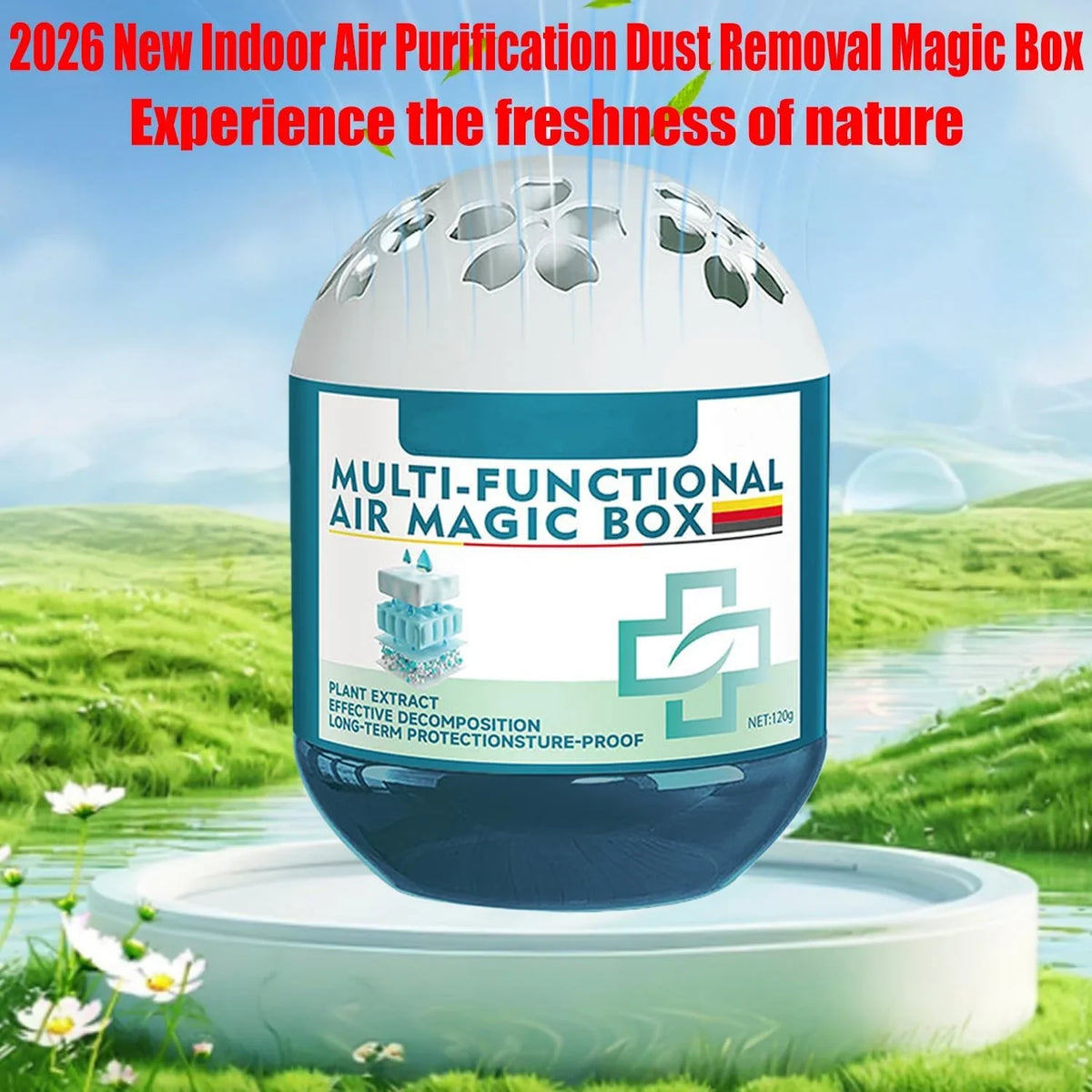 Plant Extract Air Purifying Magic Box | Automatic Dust Removal & Freshener for Bedroom, Closet, Office & Pet Areas(LR 3 PCS)