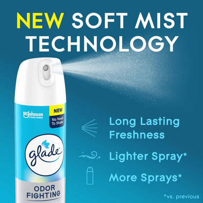 Glade Odor Fighting Soft Mist Air Freshener Room Spray, Aqua Waves,