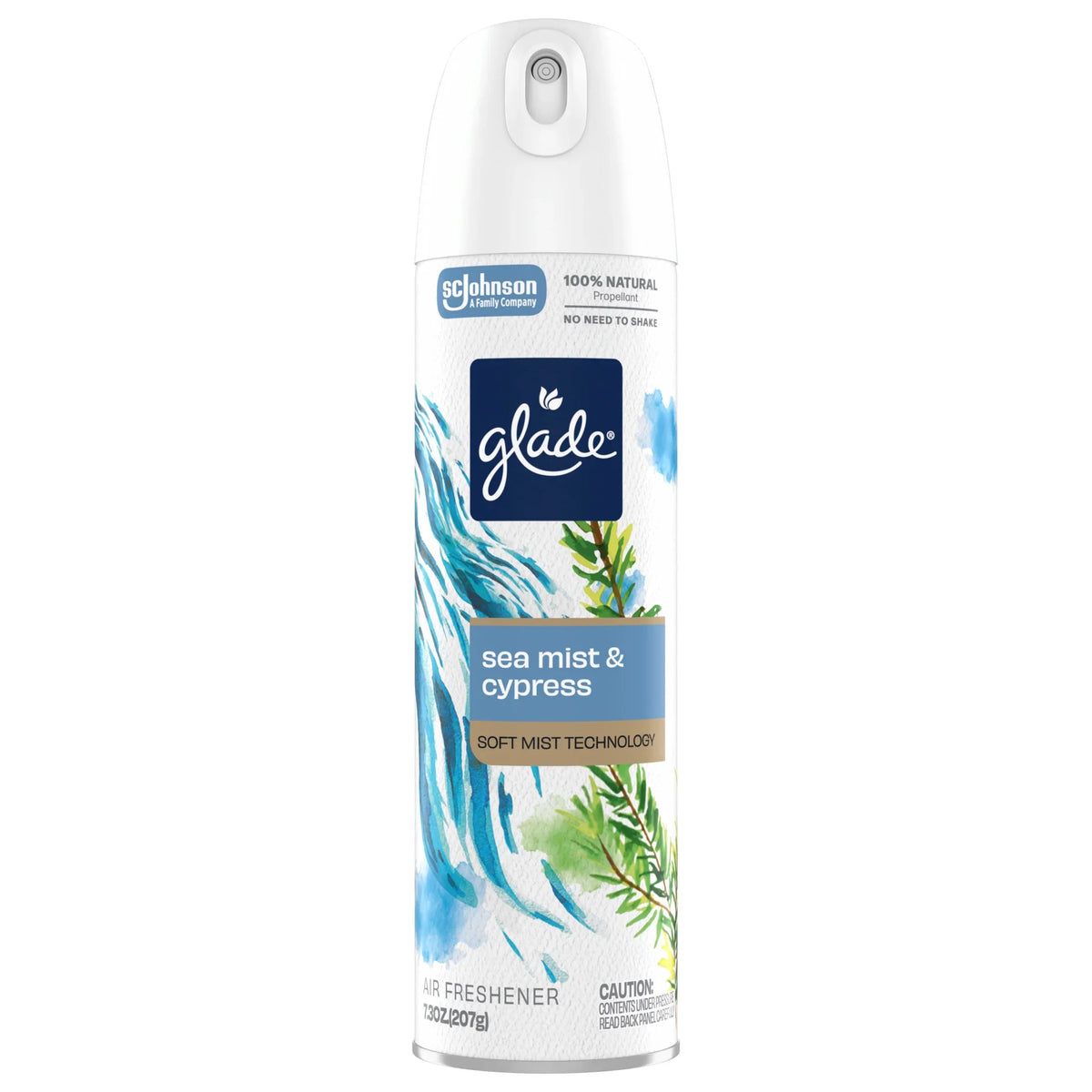 Glade® Soft Mist Air Freshener Room Spray, Sea Mist & Cypress, 7.3oz., 1 Count