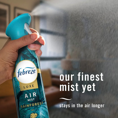 Febreze Air Mist Luxe Air Freshener Spray, Rainforest Scent, 8.1oz