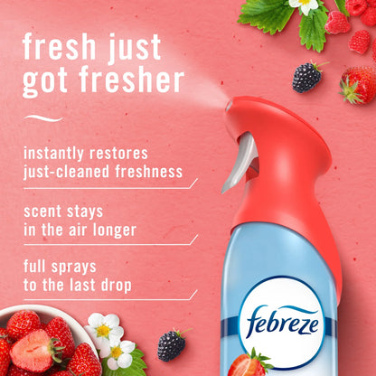 Febreze Air Mist Air Freshener Spray Berry & Bramble Scent, 8.1oz 2ct