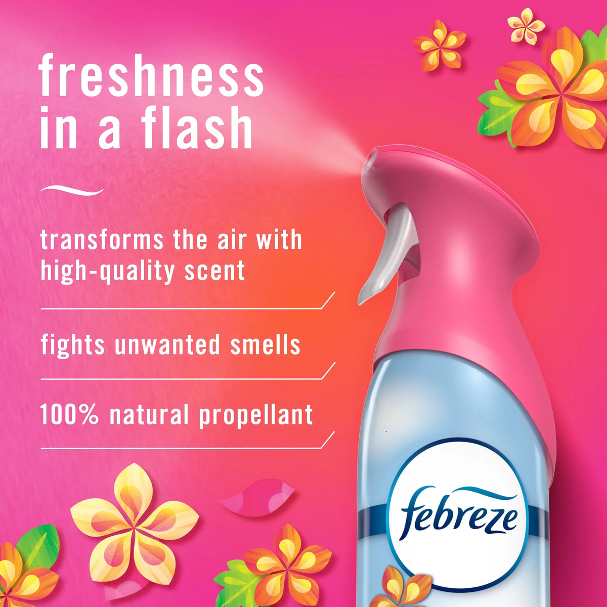 Febreze Air Mist Odor-Fighting Air Freshener, Gain Island Fresh Scent, 8.8 fl oz Aerosol Can