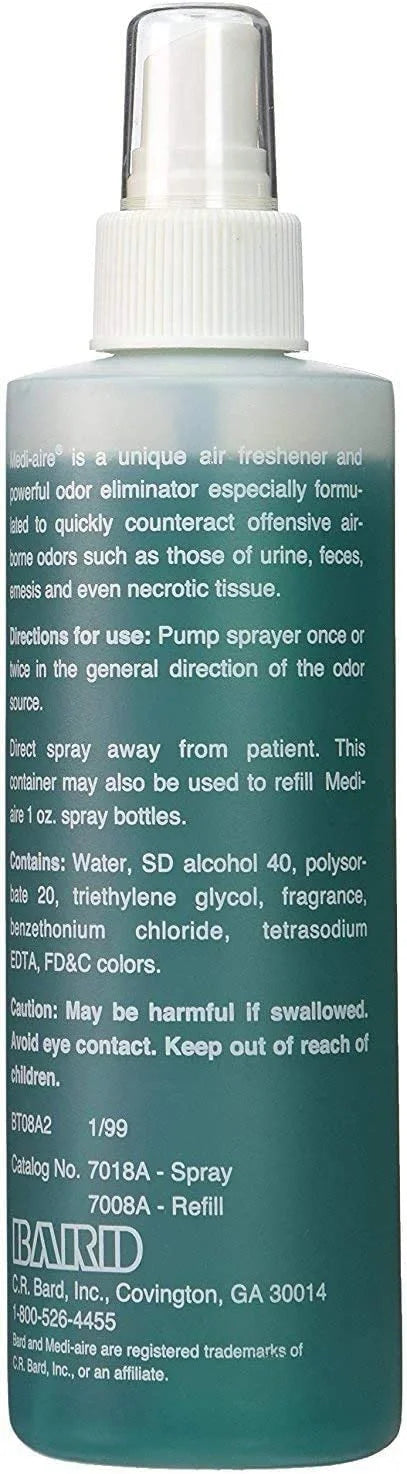 Medi-Aire Biological Odor Eliminator, 8 Oz. Refill Bottle, Fresh Air Scented, 1ct