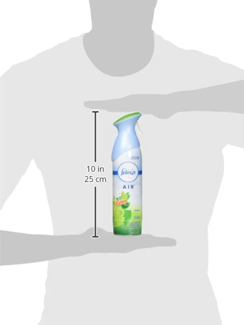 Febreze Air Mist Air Freshener Spray, Odor-Fighting Room Spray, Air Fresheners For Home And Bathroom And Kitchen, Aerosol Can, Gain Original Scent, 8.8Oz, 6 Count Packaging May Vary