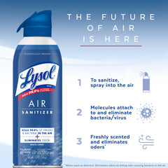 Lysol Air Sanitizer Spray - White Linen Scent, 10 oz (pack of 2)