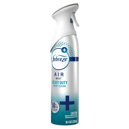 Febreze Air Mist Air Freshener Spray, Heavy Duty Crisp Clean, 8.1oz