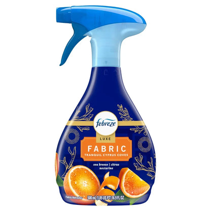 Febreze Auto Fabric Spray Air Freshener for Car, Cyprus Coves 23.6oz