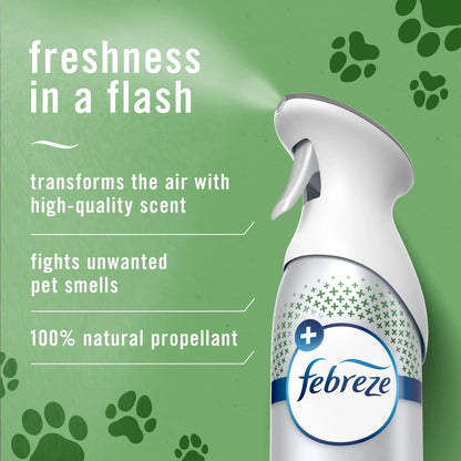 Febreze Air Freshener Spray, Odor-Fighting Room Spray, Pet Heavy Duty, 8.8oz, 2 Count