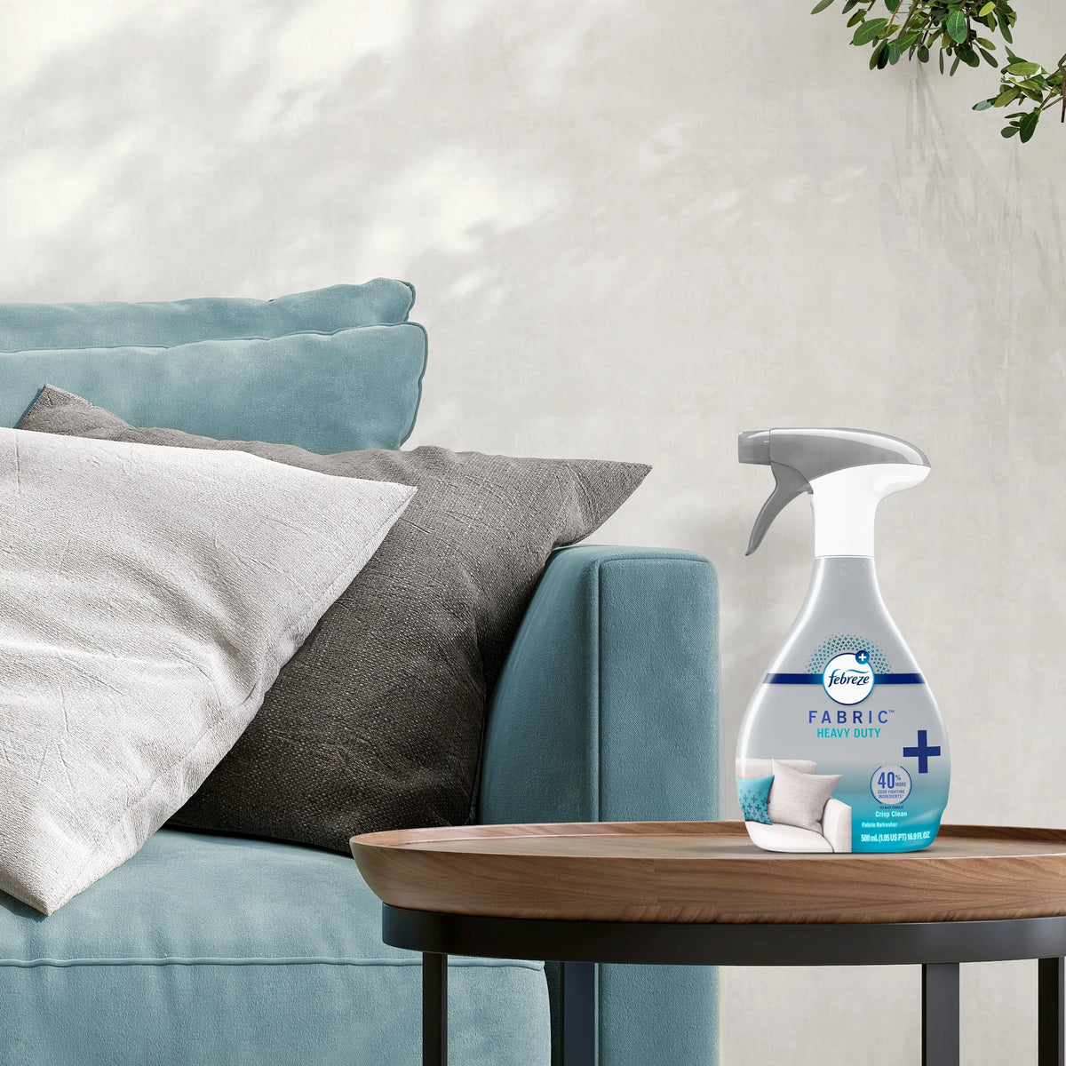 Febreze Fabric Spray Air Freshener, Odor-Fighting, Heavy Duty Crisp Clean, 27 oz
