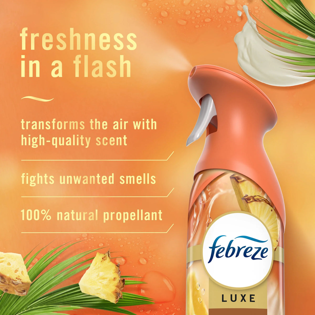 Febreze Odor-Fighting Room Spray, Tropical Blend Scent, 8.8 oz, 2 Count