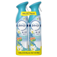 Febreze Air Freshener Spray, Odor-Fighting Room Spray, Gain Honey Berry Hula, 8.8oz, 2 Count
