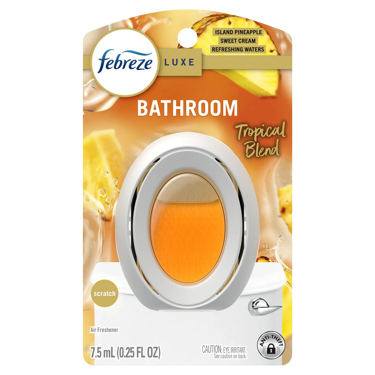 Febreze Bathroom Small Spaces Air Freshener, Odor-Fighting, Tropical Blend, 1 Count