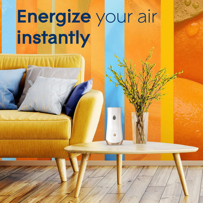 Glade Automatic Spray Refills, Air Freshener, Infused with Essential Oils, Coastal Sunshine Citrus, 6.2 oz, 2 Count