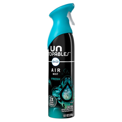 Febreze Air Mist Air Freshener Spray, Unstopables Fresh Scent, 8.1oz