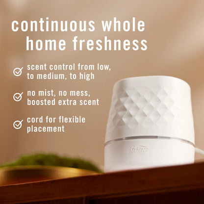 Febreze Plug Scent Booster, Air Freshener, Scented Oil Diffuser, Gain, Starter Kit + 2 Refill